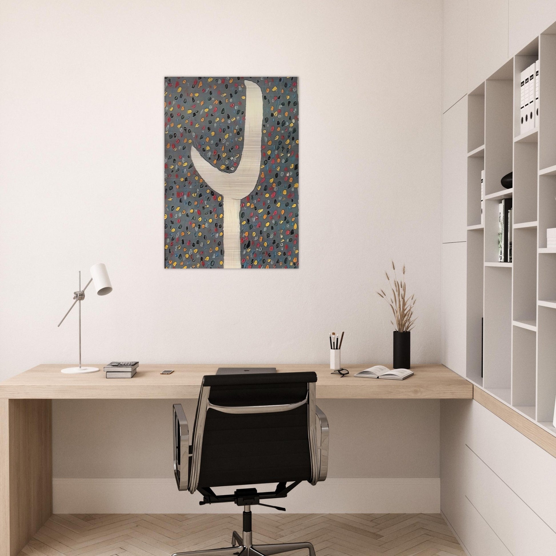 Tab Tied to the Moon Film - 1957 - Forrest Bess Brushed Aluminum Print - 70x100 cm / 28x40 inches | Forrest Bess Aluminum Print | Forrest Bess Prints