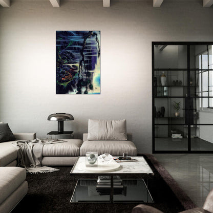 Seaside Splendor - Eyvind Earle Brushed Aluminum Print - 70x100 cm / 28x40 inches | Eyvind Earle Aluminum Print | Eyvind Earle Prints