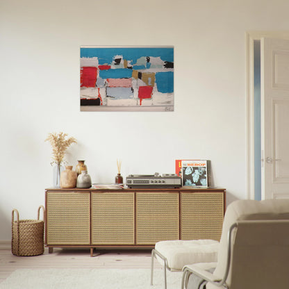 Méditerranée 01 - Art Informel - Nicolas de Stael Brushed Aluminum Print - 70x100 cm / 28x40 inches | Nicolas de Stael Aluminum Print | Nicolas de Stael Prints