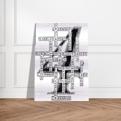 ESCHER (29) - MC Escher Brushed Aluminum Print - 70x100 cm / 28x40 inches | MC Escher Aluminum Print | MC Escher Prints