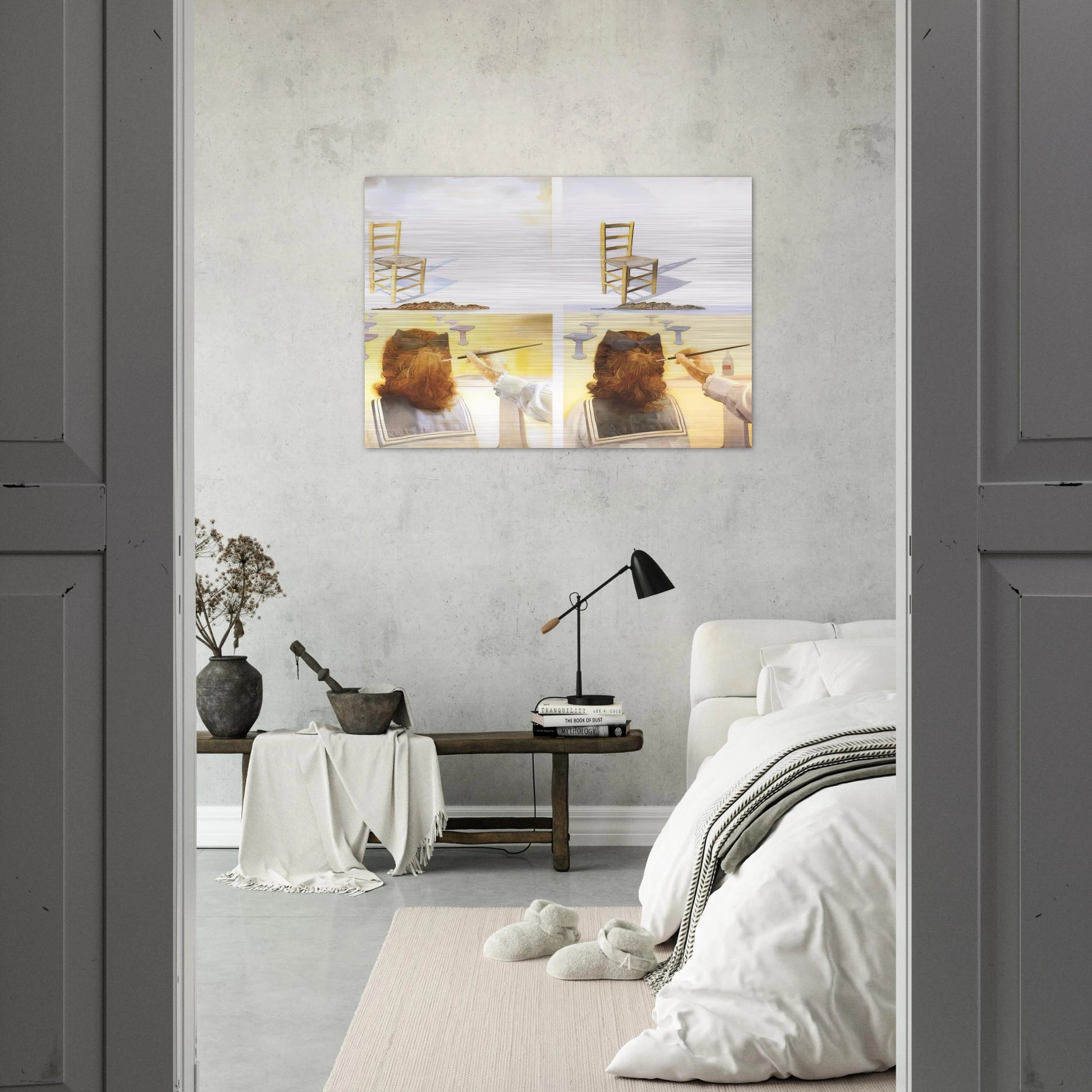 THE CHAIR - Salvador Dali Brushed Aluminum Print - 70x100 cm / 28x40 inches | Salvador Dali Aluminum Print | Salvador Dali Prints