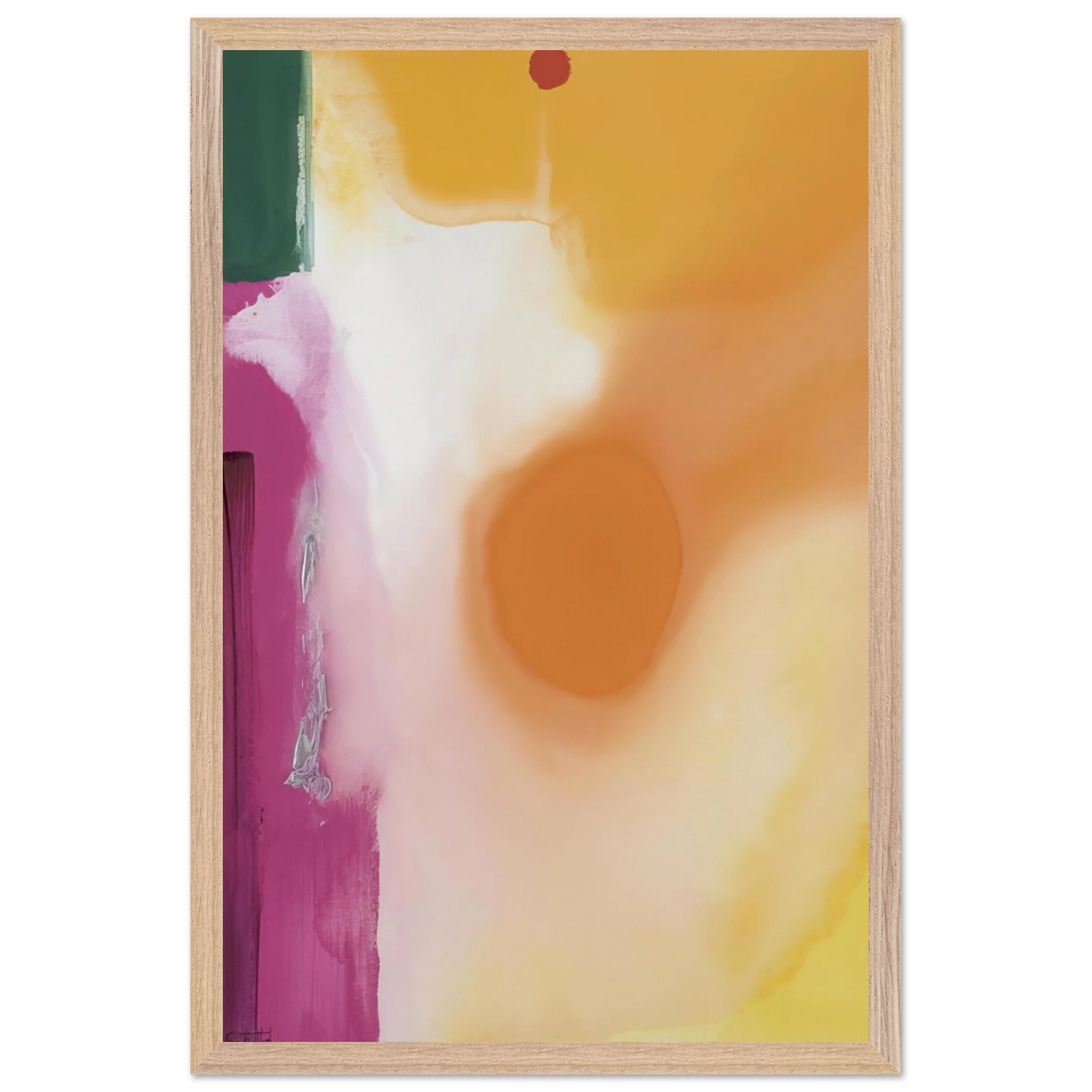 Helen Frankenthaler - Bullseye - 1989 Wall art - A3 (29.7 x 42  cm) - Premium Wooden Framed Poster With Fine Art Paper-canvas - Black frame