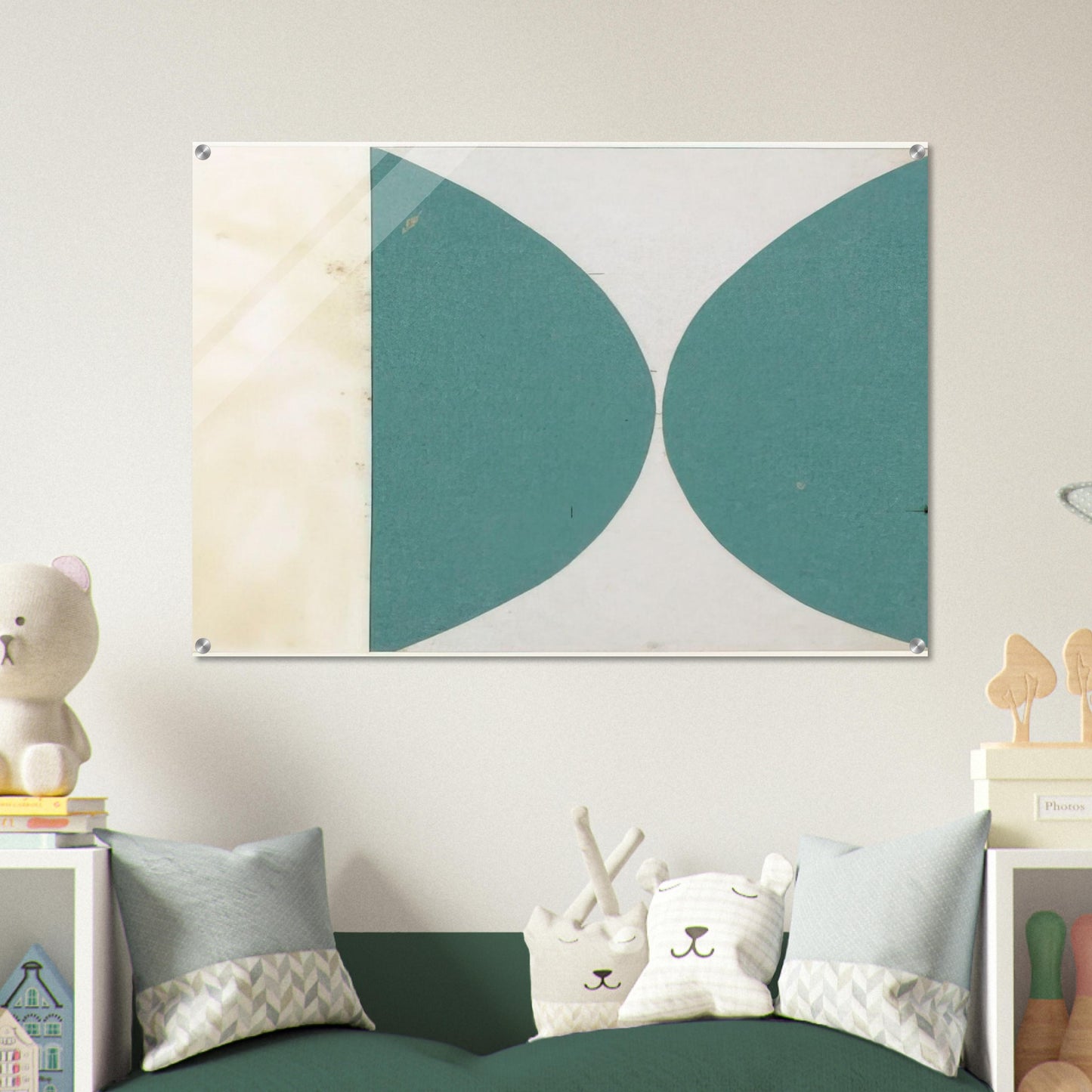 Green Curves from the series Line Form Color - Ellsworth Kelly Acrylic Print - 70x100 cm / 28x40″ inches