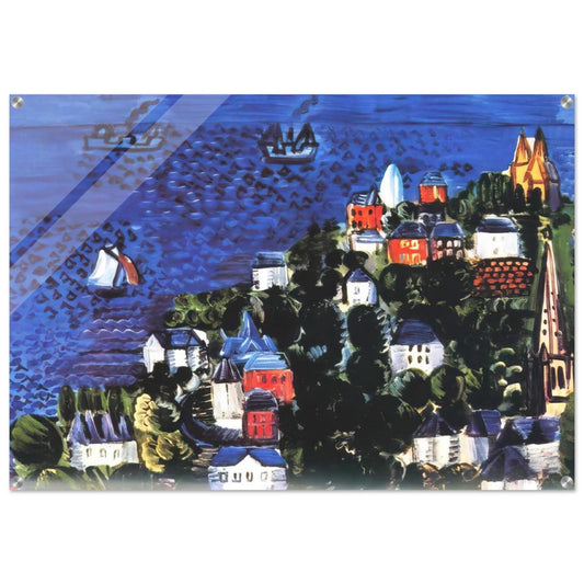 VIEW OF SAINTE ADRESSE - Raoul Dufy Acrylic Print - 70x100 cm / 28x40″ inches