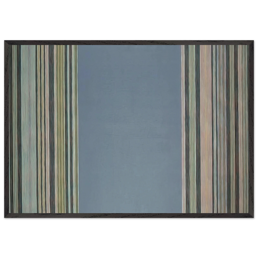 Prince Albert - 1978 - Gene Davis 70x100 cm / 28x40 inches Framed Art Print – Black Wooden Frame
