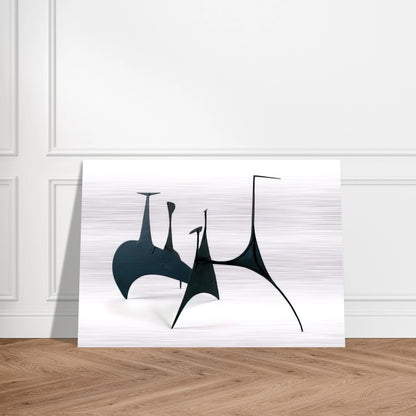 SPINY MAQUETTE 1939 - Alexander Calder Brushed Aluminum Print - 70x100 cm / 28x40 inches | Alexander Calder Aluminum Print | Alexander Calder Prints