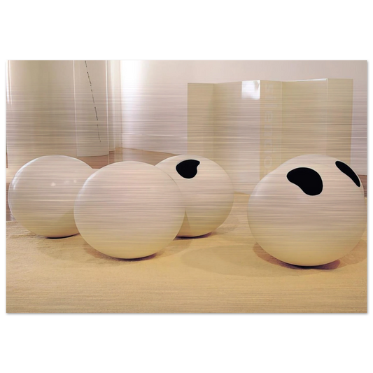 Balls - 2001 - Lygia Pape Brushed Aluminum Print - 70x100 cm / 28x40 inches | Lygia Pape Aluminum Print | Lygia Pape Prints