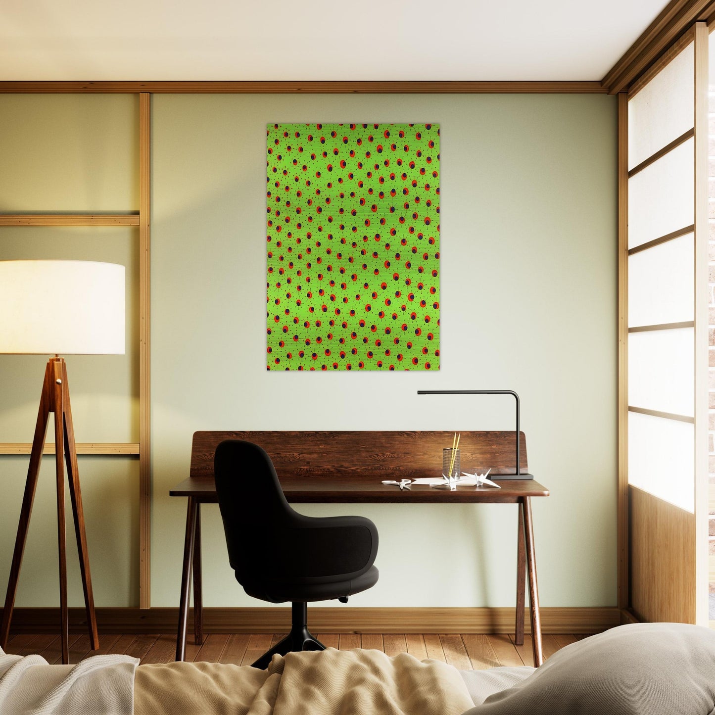FIELDS IN SPRING 1988 - Yayoi Kusama Brushed Aluminum Print - 70x100 cm / 28x40 inches | Yayoi Kusama Aluminum Print | Yayoi Kusama Prints