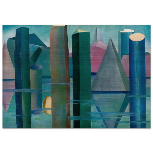 Calmaria II - Tarsila do Amaral Brushed Aluminum Print - 70x100 cm / 28x40 inches | Tarsila do Amaral Aluminum Print | Tarsila do Amaral Prints