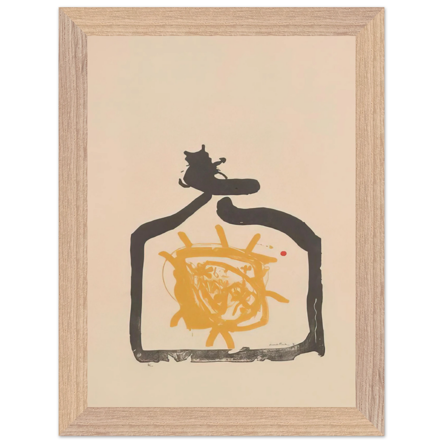 Helen Frankenthaler - May 26th Backwards - 1961 Wall art - A2 (42 x 59.4  cm) - Premium Wooden Framed Poster With Fine Art Paper-canvas - Wood frame