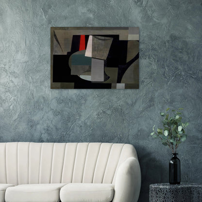 1934-6 painting - still life - 1936 - Ben Nicholson Brushed Aluminum Print - 70x100 cm / 28x40 inches | Ben Nicholson Aluminum Print | Ben Nicholson Prints