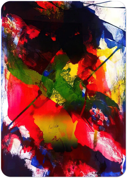 Amadeus - Abstract Expressionism, Lyrical Abstraction By Paul Jenkins Pack of 10 Post Cards | Paul Jenkins Post Cards | A6 (10.5 x 14.8 cm) - 4.1 x 5.8 inches