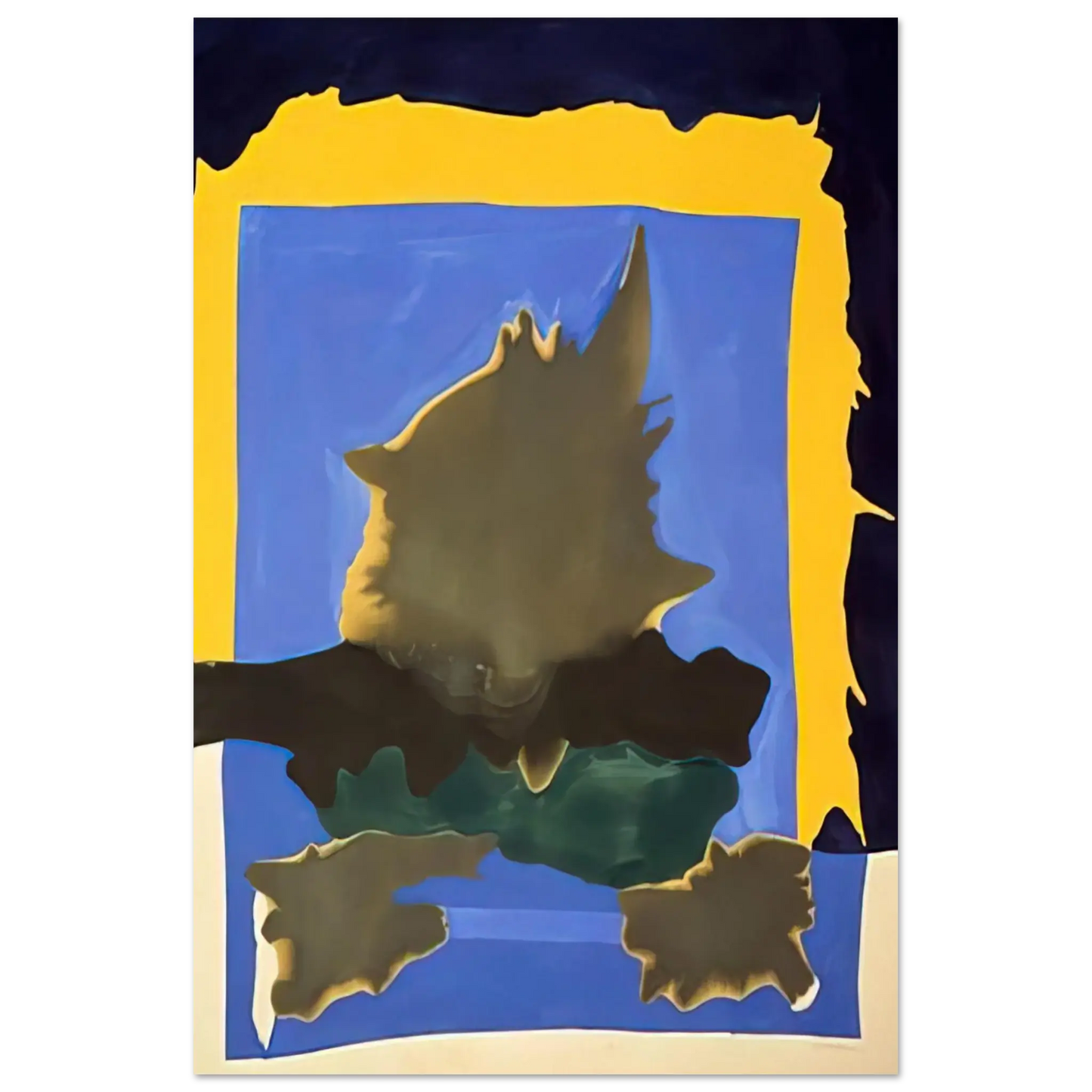Helen Frankenthaler - Interior Landscape - 1964 Wall art - 28x43  cm / XL (11x17 Inches) - Fine Art Poster - -