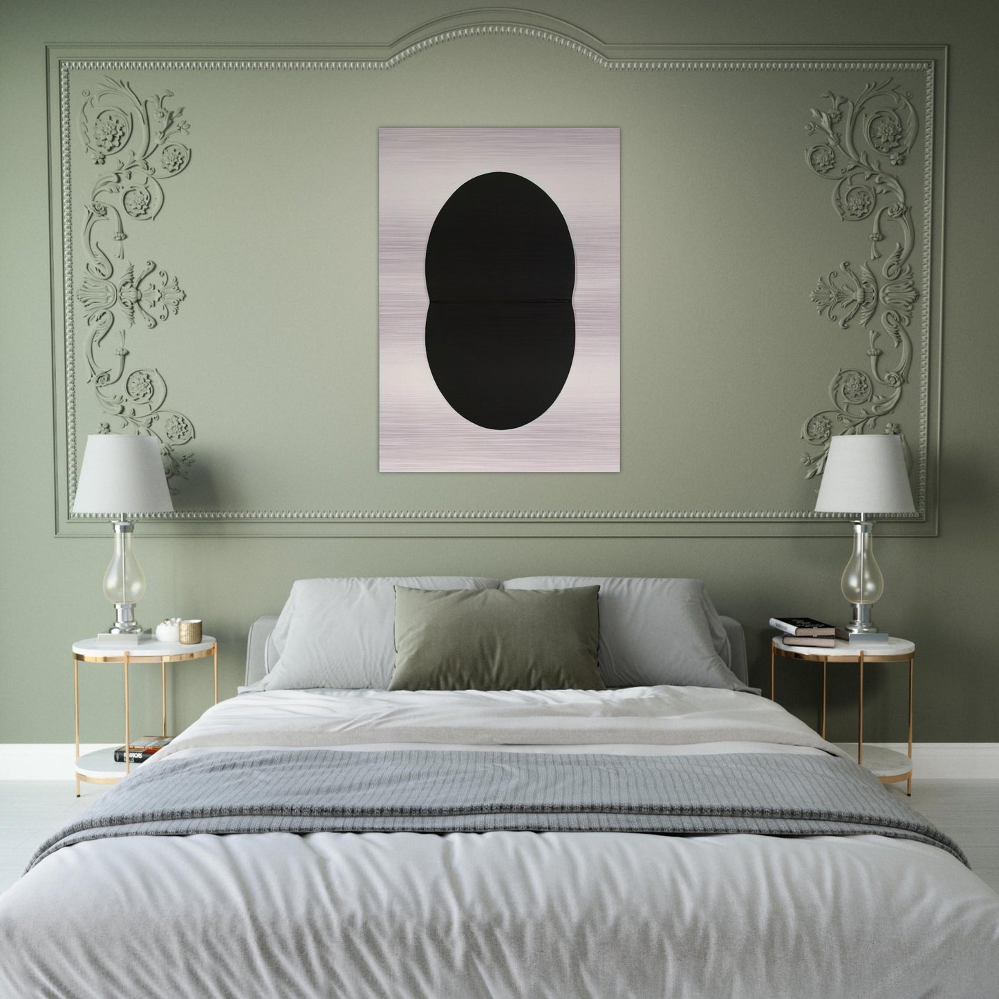 Study for White Plaque. Bridge Arch and Reflection - Ellsworth Kelly Brushed Aluminum Print - 70x100 cm / 28x40 inches | Ellsworth Kelly Aluminum Print | Ellsworth Kelly Prints
