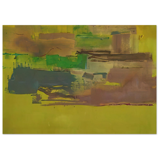 Helen Frankenthaler - August Deep - 1978 Wall art - 13x18 cm / 5x7 inches - Fine Art Poster-canvas - -