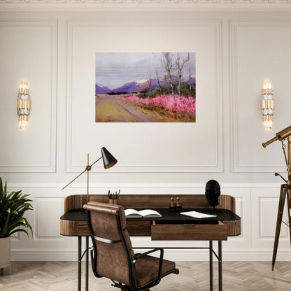 Fireweed Lane - Romanticism - Sydney Laurence Brushed Aluminum Print - 70x100 cm / 28x40 inches | Sydney Laurence Aluminum Print | Sydney Laurence Prints