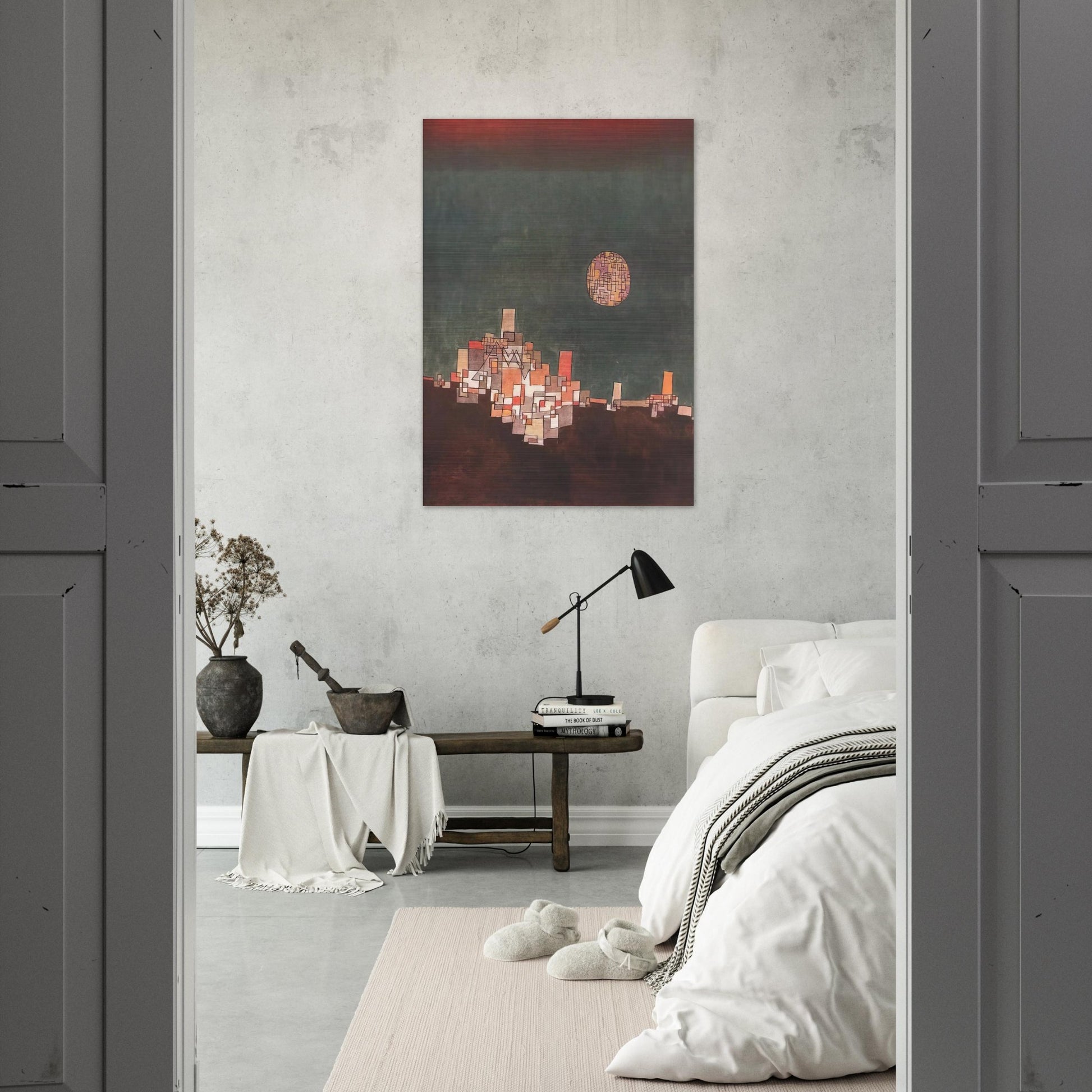 CHOSEN SITE 1940 - Paul Klee Brushed Aluminum Print - 70x100 cm / 28x40 inches | Paul Klee Aluminum Print | Paul Klee Prints