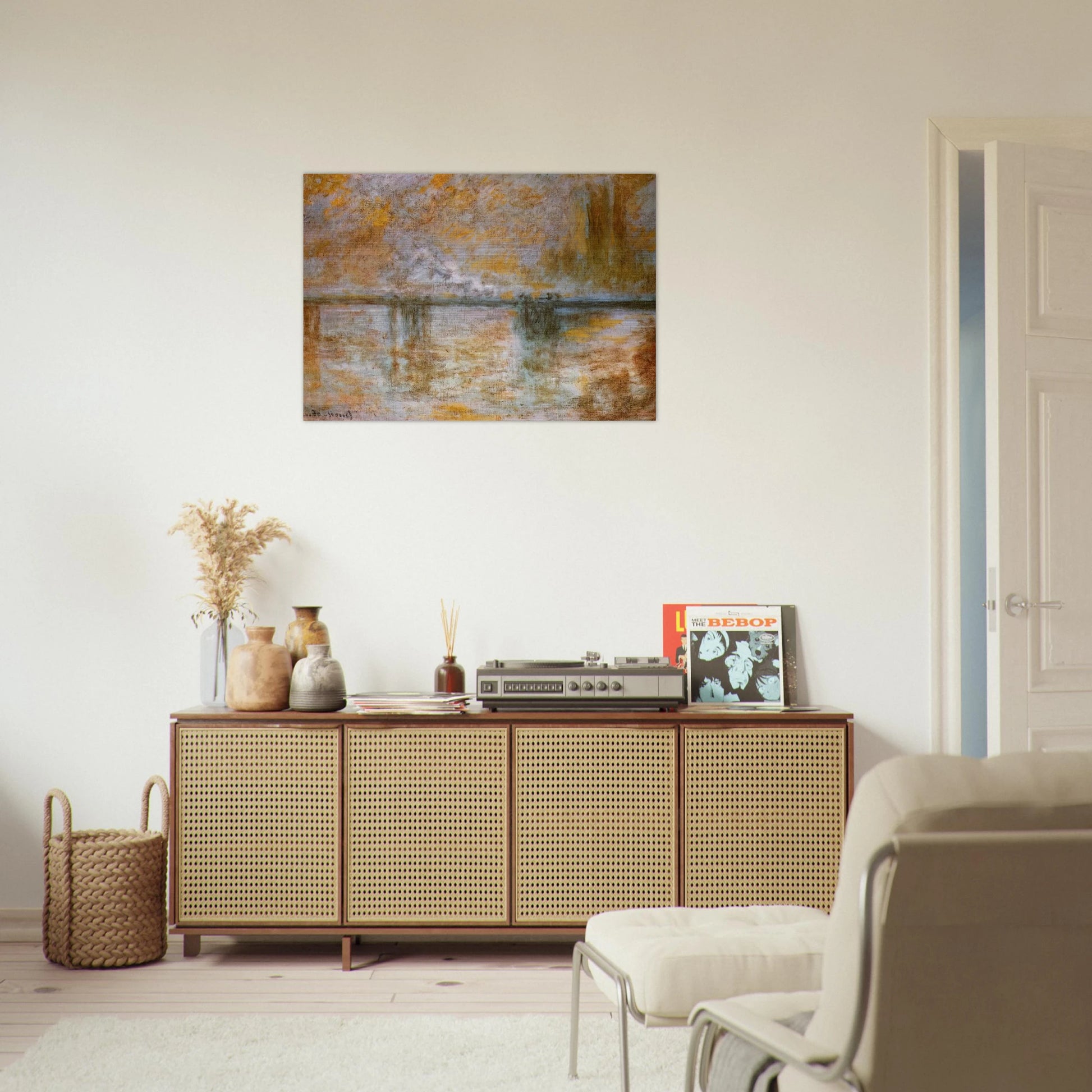Charing Cross Bridge 3 - claude monet Brushed Aluminum Print - 70x100 cm / 28x40 inches | claude monet Aluminum Print | claude monet Prints