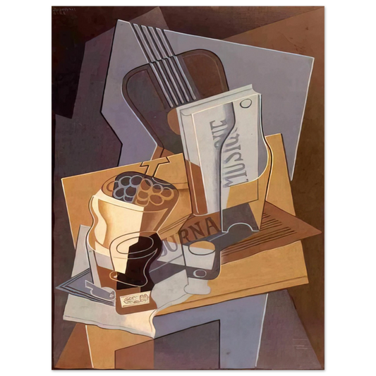 Juan Gris - THE BOOK OF MUSIC 1922  75x100 cm / 30x40inches Fine Art Poster
