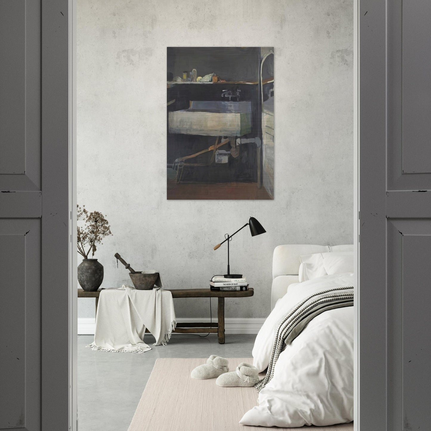Corner of Studio – Sink - Richard Diebenkorn Brushed Aluminum Print - 70x100 cm / 28x40 inches | Richard Diebenkorn Aluminum Print | Richard Diebenkorn Prints