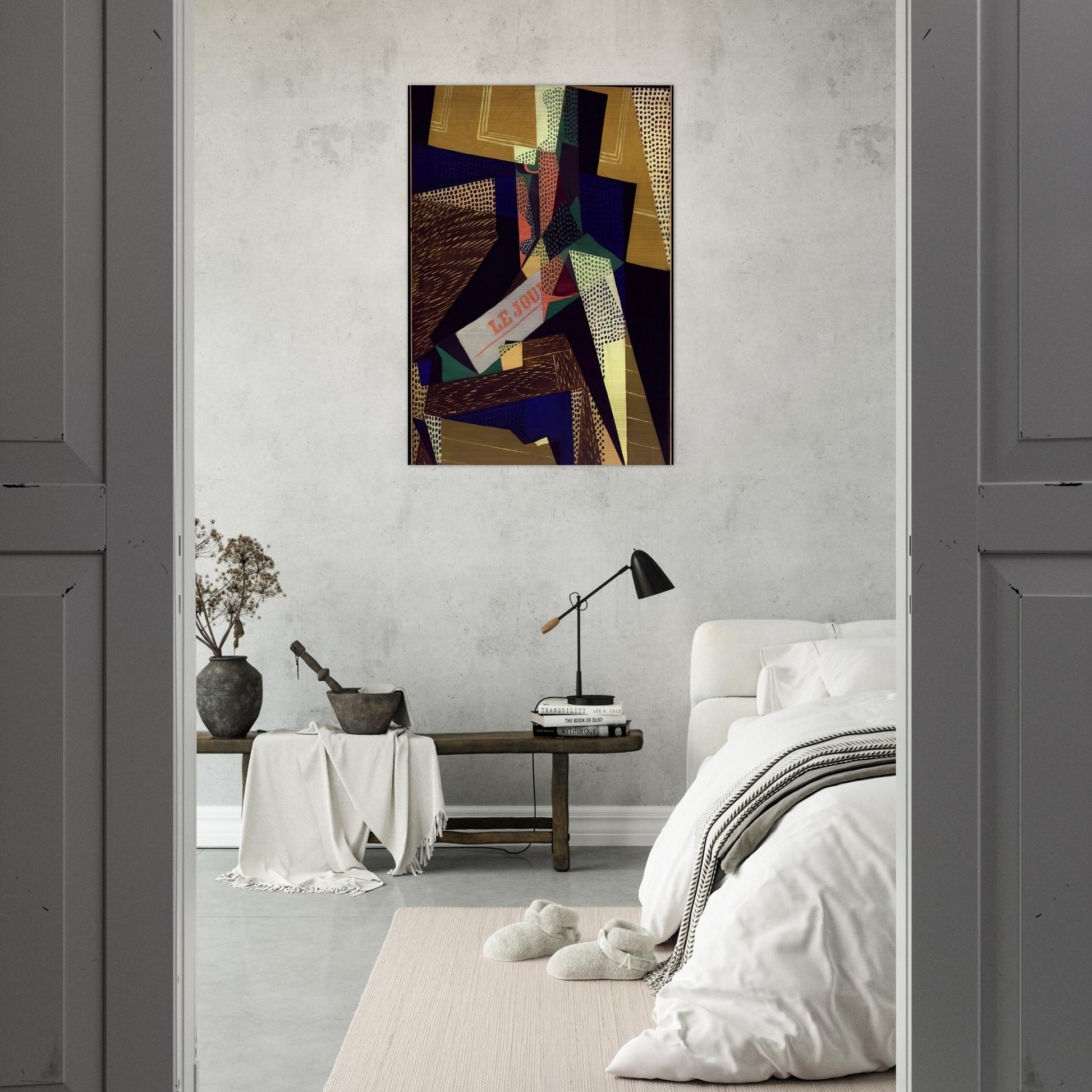 STILL LIFE 1916 - Juan Gris Brushed Aluminum Print - 70x100 cm / 28x40 inches | Juan Gris Aluminum Print | Juan Gris Prints