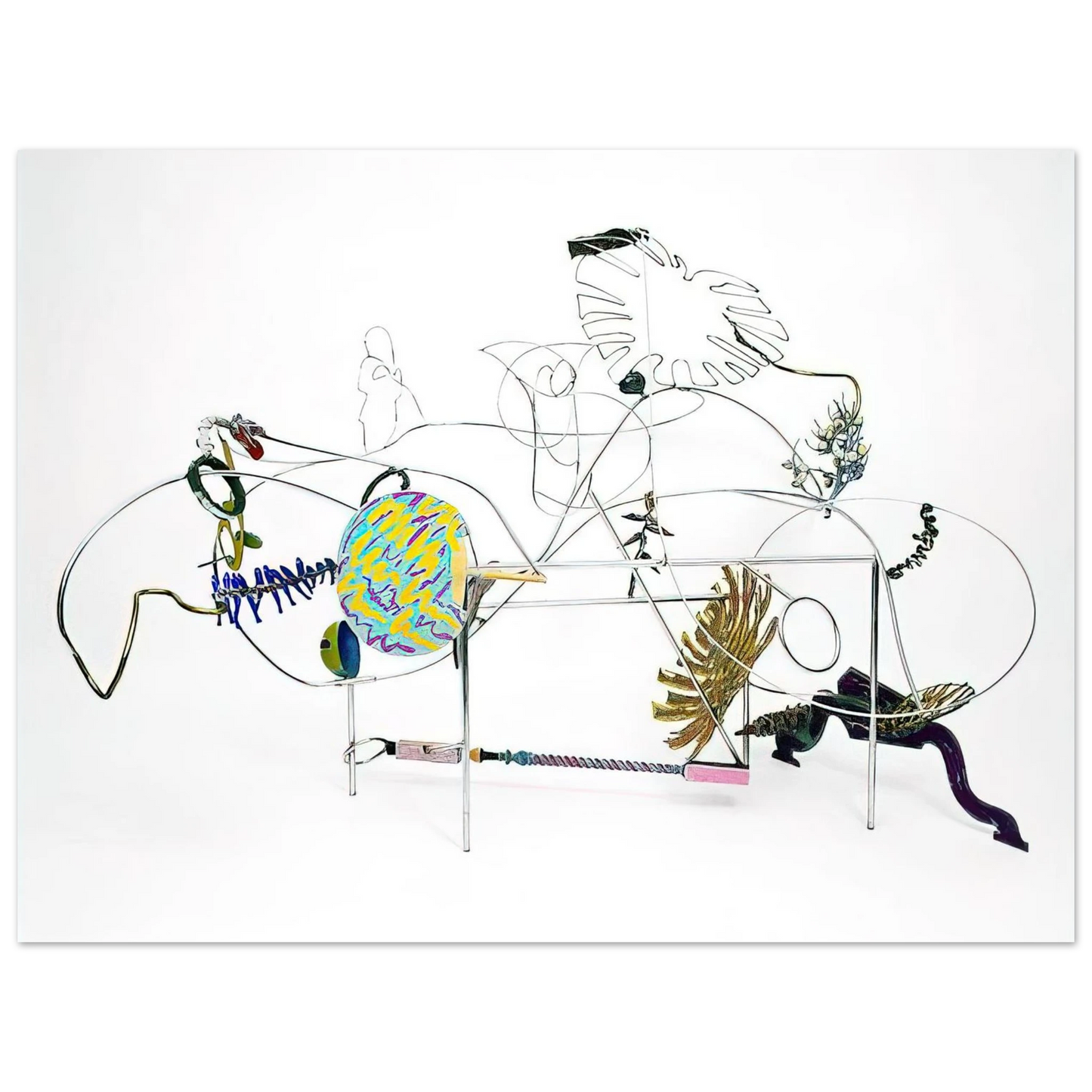 Nancy Graves - GRANDE NATURE MORTE 1987  75x100 cm / 30x40inches Fine Art Poster