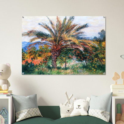 Palm Tree at Bordighera - claude monet Acrylic Print - 70x100 cm / 28x40″ inches | claude monet Wall Art | claude monet Prints