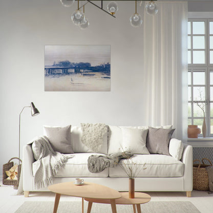 Charing Cross Bridge study - claude monet Brushed Aluminum Print - 70x100 cm / 28x40 inches | claude monet Aluminum Print | claude monet Prints