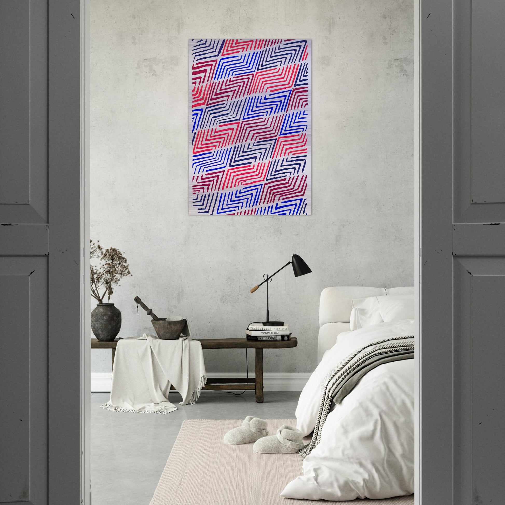 COMPOSITION 30 - Sonia Delaunay Brushed Aluminum Print - 70x100 cm / 28x40 inches | Sonia Delaunay Aluminum Print | Sonia Delaunay Prints