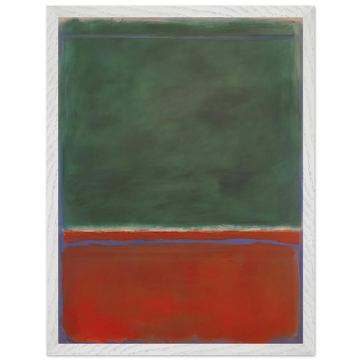 Mark Rothko - Green and Maroon - 1953 Wall Art - 30x40 cm / 12x16 inches - Premium Wooden Framed Poster With Fine Art Paper-canvas - Wood frame