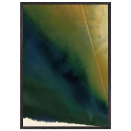 Light Fan - Sam Gilliam 70x100 cm / 28x40 inches Framed Art Print – Black Wooden Frame