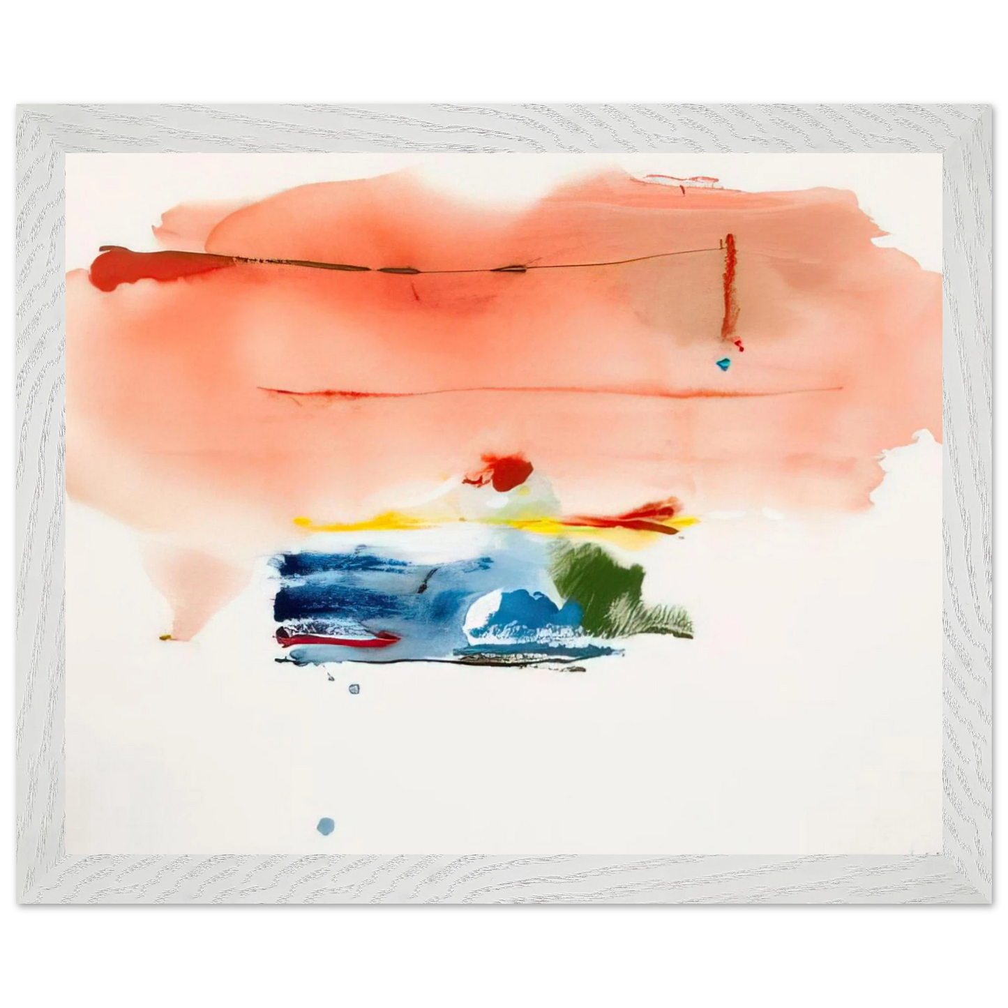 Helen Frankenthaler - Santa Fe II - 1986 Wall art - 27x35 cm / 11x14 inches - Fine Art Poster-canvas - -