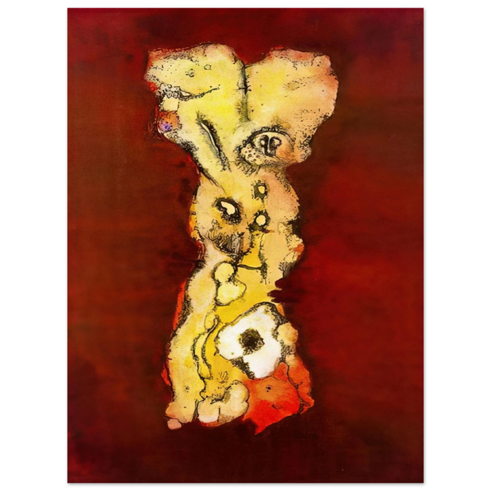 Wols - Columna de figura grotescas - Art Informel  75x100 cm / 30x40inches Fine Art Poster