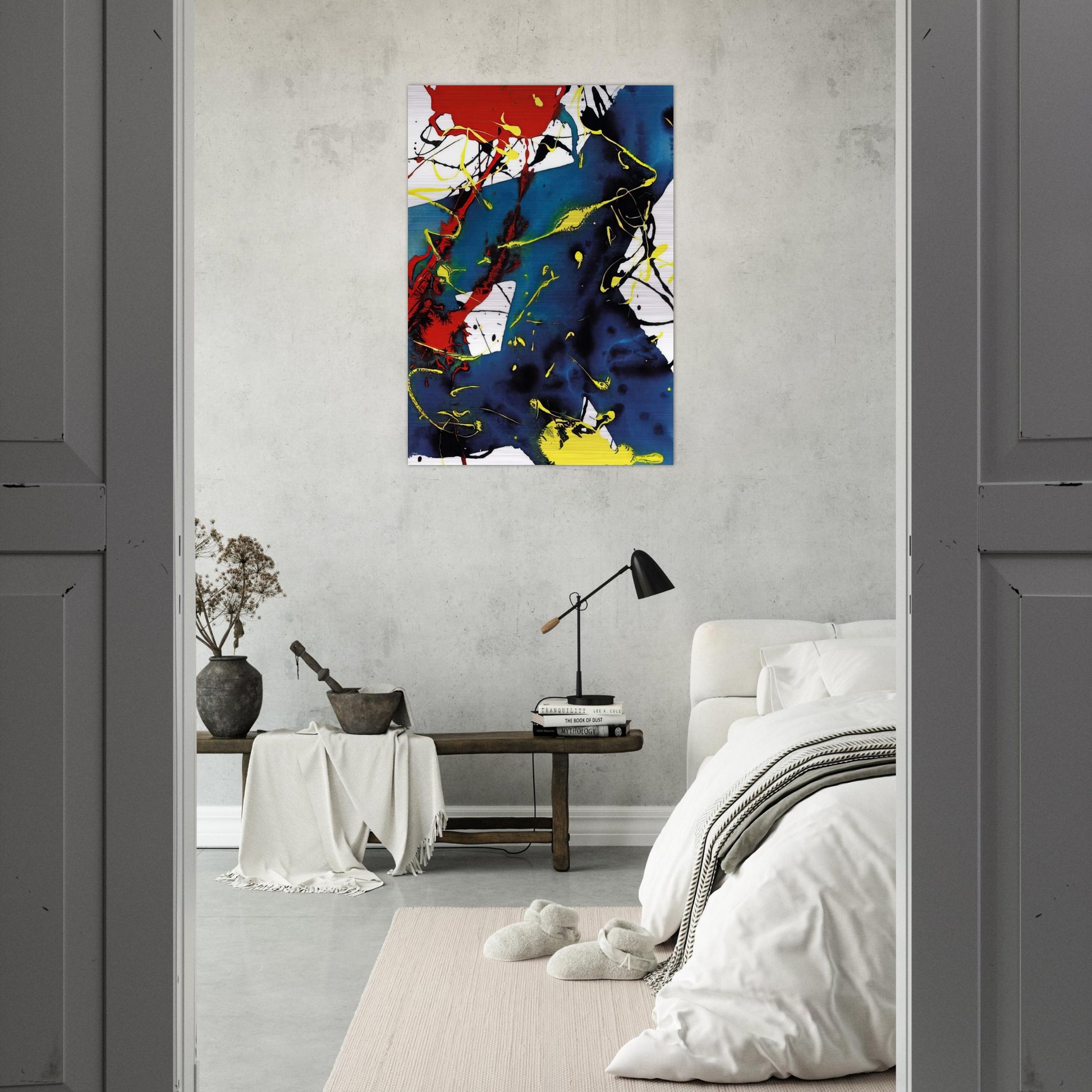 Untitled  SFP94-143  SFF 1813  - Sam Francis Brushed Aluminum Print - 70x100 cm / 28x40 inches | Sam Francis Aluminum Print | Sam Francis Prints