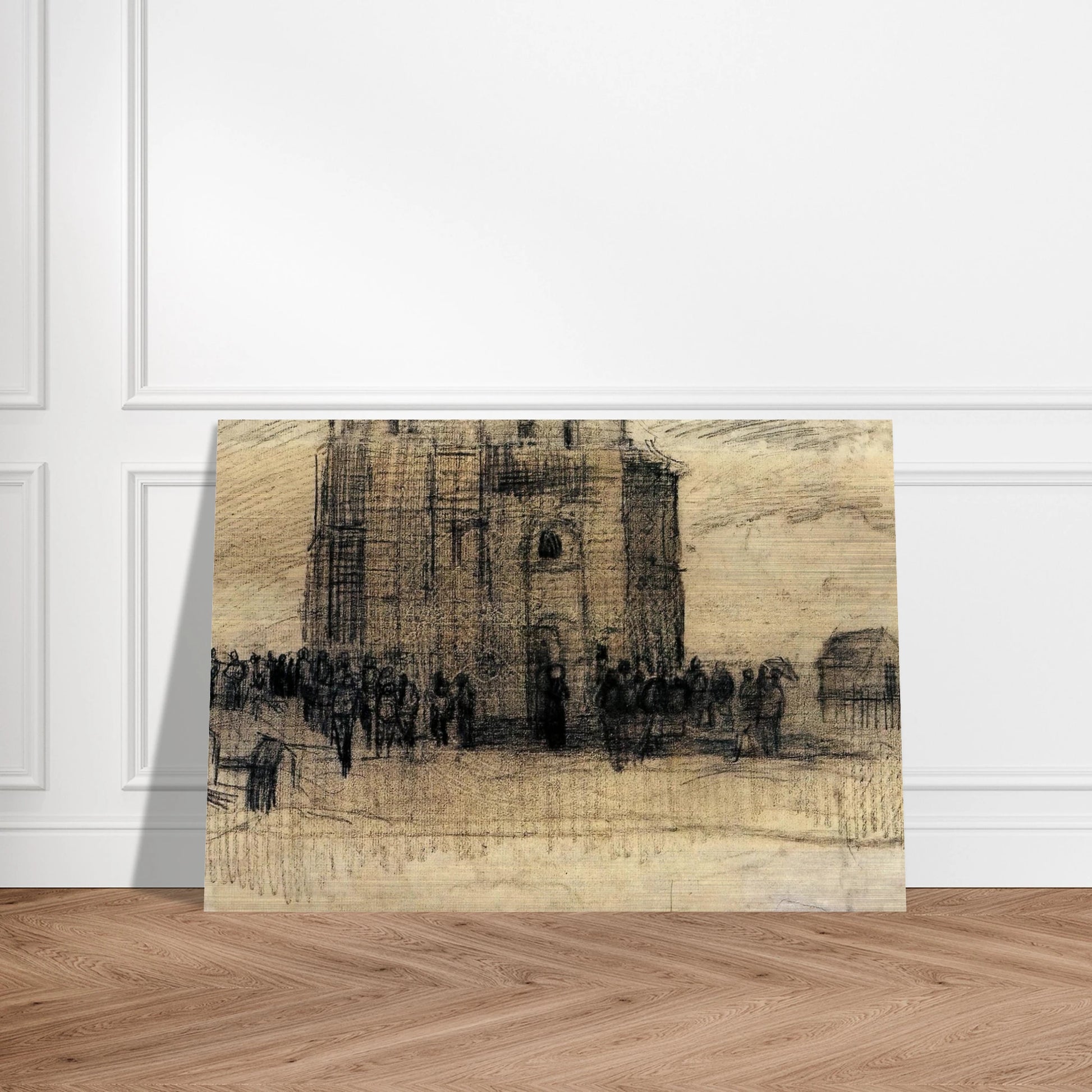 Sale of Building Scrap - Vincent van Gogh Brushed Aluminum Print - 70x100 cm / 28x40 inches | Vincent van Gogh Aluminum Print | Vincent van Gogh Prints