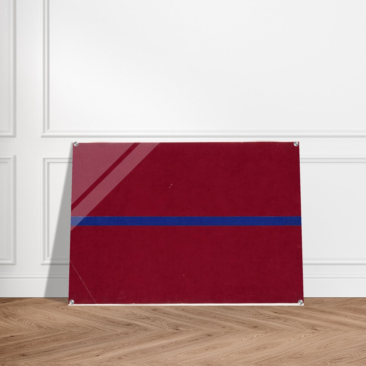 Blue and Red from the series Line Form Color - Ellsworth Kelly Acrylic Print - 70x100 cm / 28x40″ inches