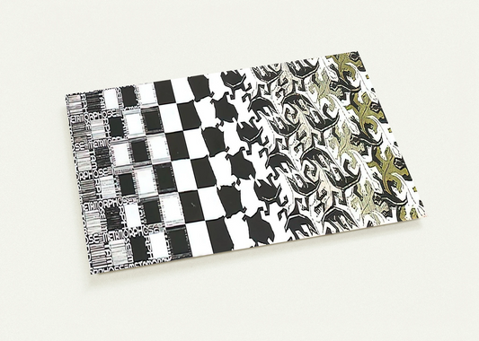 METAMORPHOSIS II EXCERPT 2 By MC Escher Pack of 10 Post Cards | MC Escher Post Cards | A6 (10.5 x 14.8 cm) - 4.1 x 5.8 inches