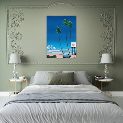 Light Mellow Sealine - Hiroshi Nagai Brushed Aluminum Print - 70x100 cm / 28x40 inches | Hiroshi Nagai Aluminum Print | Hiroshi Nagai Prints