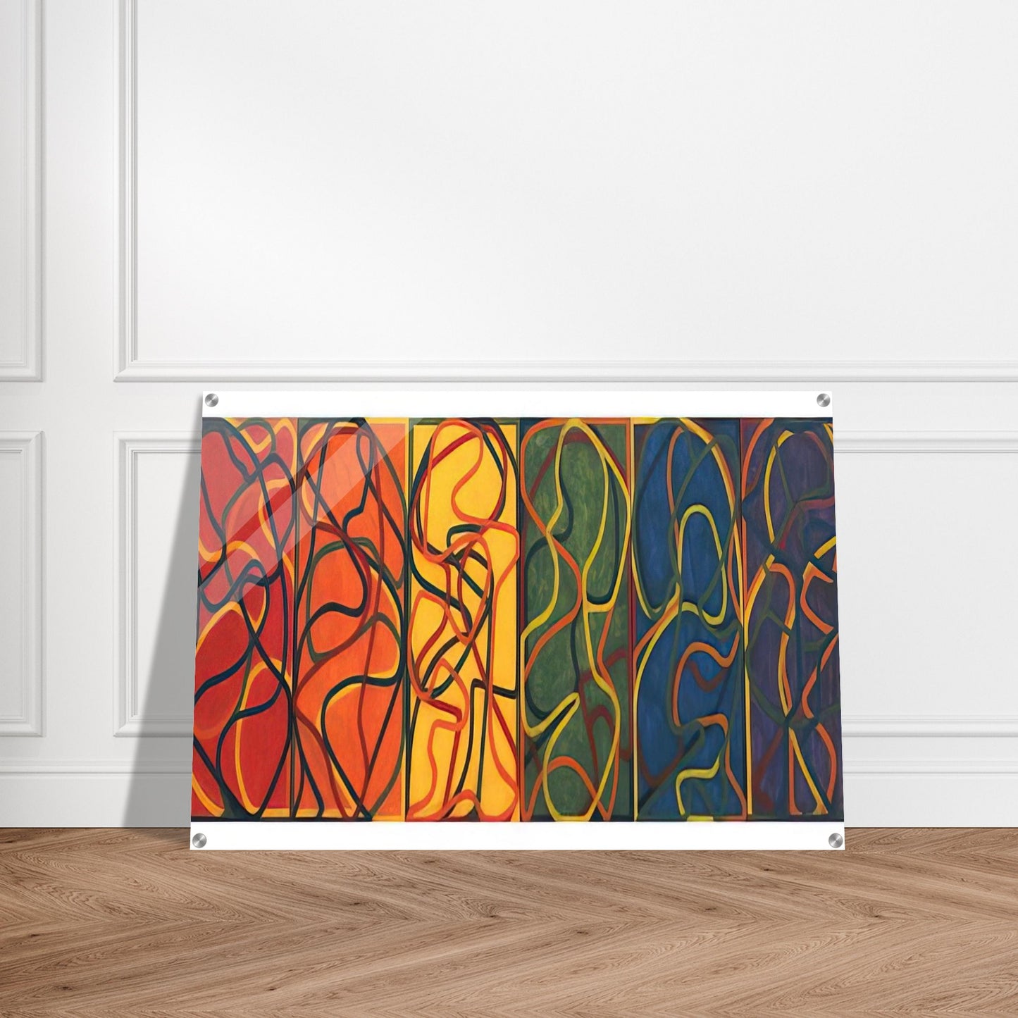 The Propitious Garden of Plane Image Version One - 2005 - Brice Marden Acrylic Print - 70x100 cm / 28x40″ inches | Brice Marden Wall Art | Brice Marden Prints