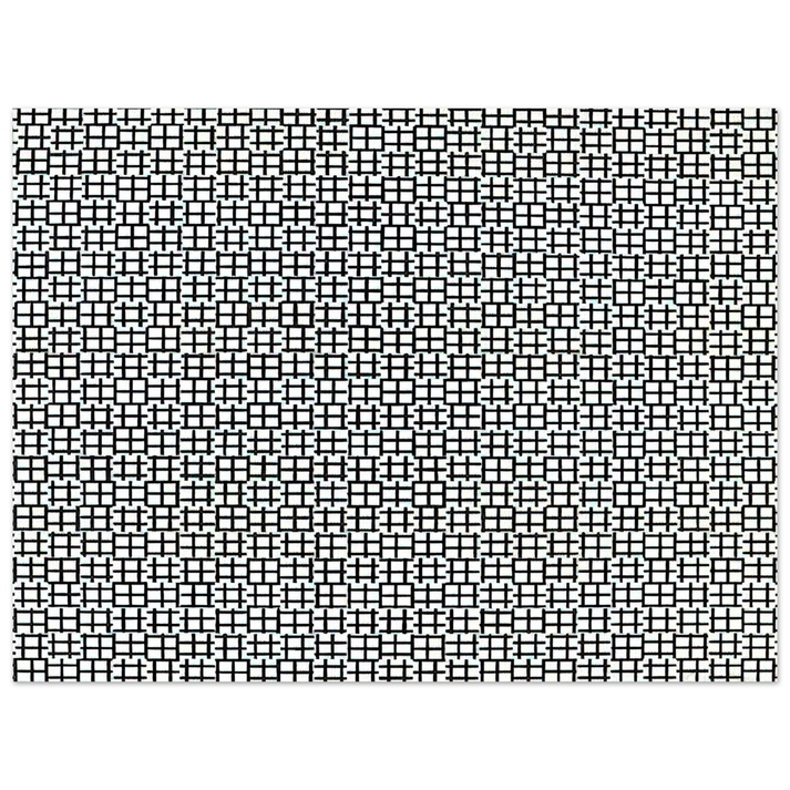 Francois Morellet - Untitled Verticals and Horizontals - 1970  75x100 cm / 30x40inches Fine Art Poster