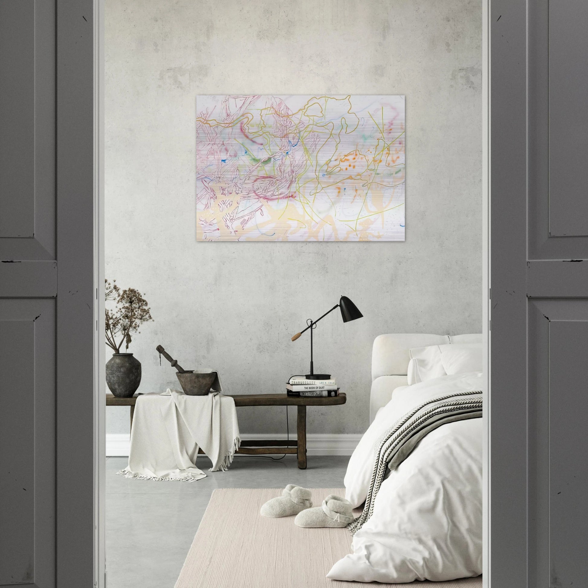 POLYTROPOS 1982 - Nancy Graves Brushed Aluminum Print - 70x100 cm / 28x40 inches | Nancy Graves Aluminum Print | Nancy Graves Prints