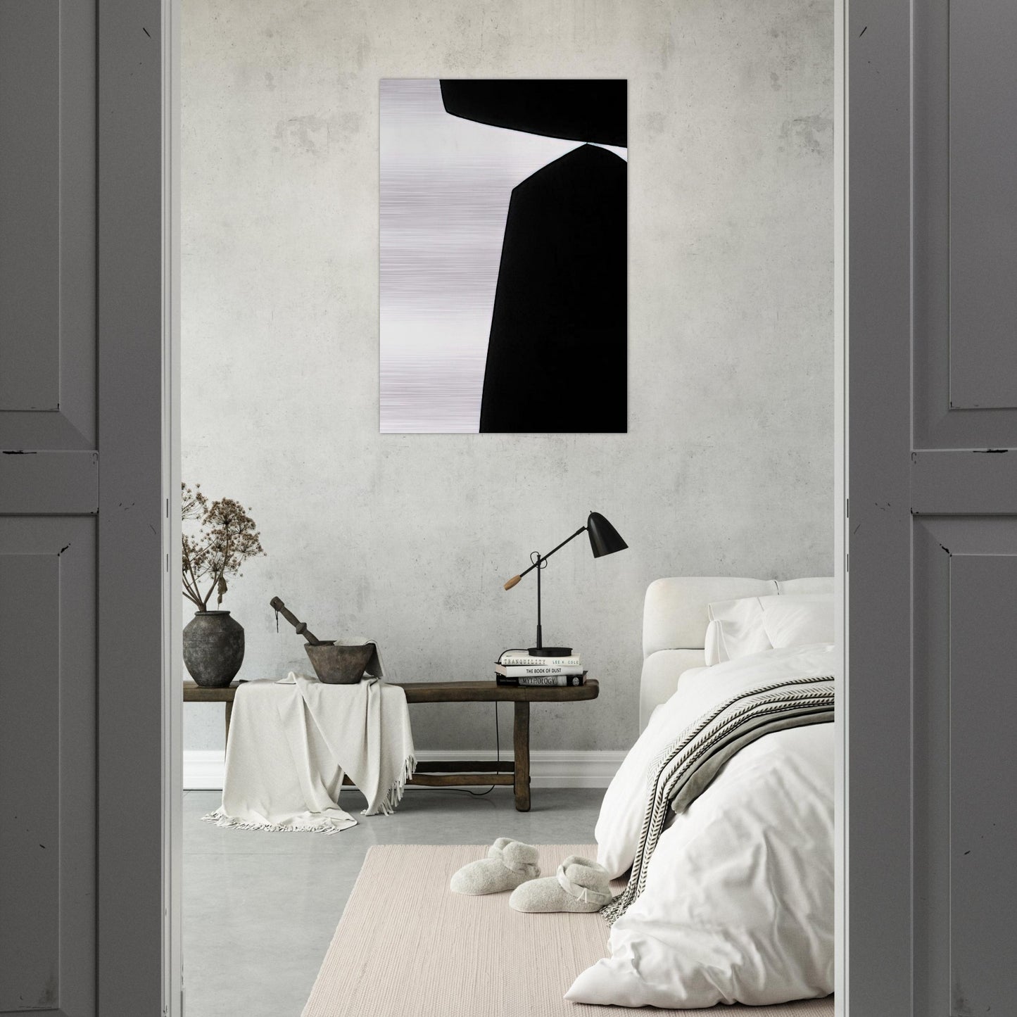 Untitled - 1962 - Lorser Feitelson Brushed Aluminum Print - 70x100 cm / 28x40 inches | Lorser Feitelson Aluminum Print | Lorser Feitelson Prints