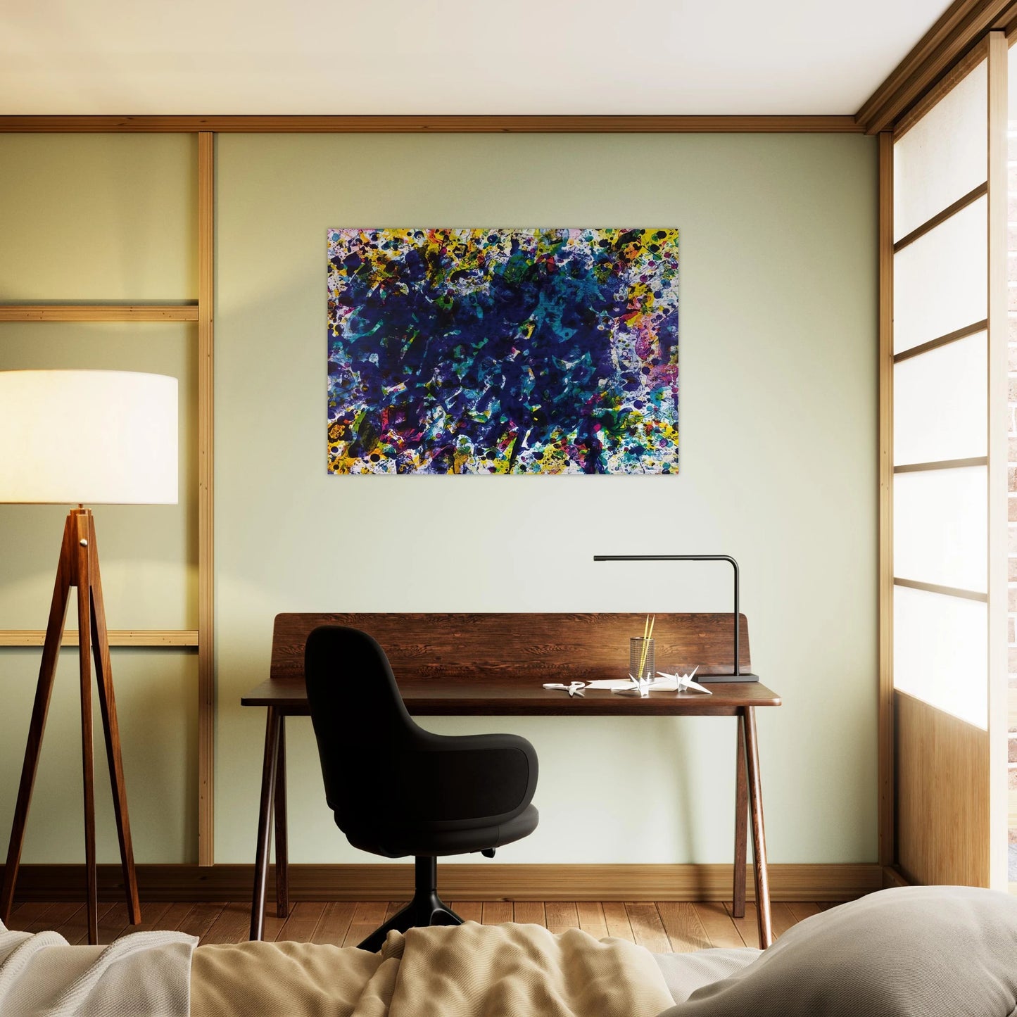 Coral Marine - Sam Francis Brushed Aluminum Print - 70x100 cm / 28x40 inches | Sam Francis Aluminum Print | Sam Francis Prints