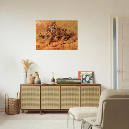 Still Life with Grapes, Pears and Lemons - Vincent van Gogh Brushed Aluminum Print - 70x100 cm / 28x40 inches | Vincent van Gogh Aluminum Print | Vincent van Gogh Prints