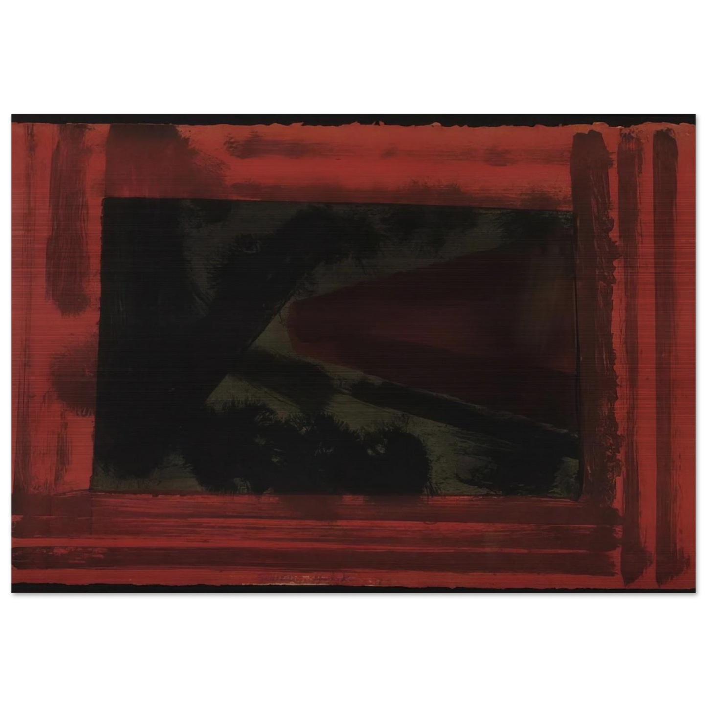 Here We are in Croydon - 1979 - Howard Hodgkin Brushed Aluminum Print - 70x100 cm / 28x40 inches | Howard Hodgkin Aluminum Print | Howard Hodgkin Prints