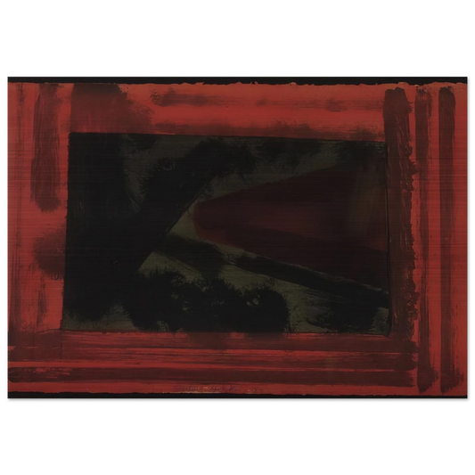 Here We are in Croydon - 1979 - Howard Hodgkin Brushed Aluminum Print - 70x100 cm / 28x40 inches | Howard Hodgkin Aluminum Print | Howard Hodgkin Prints