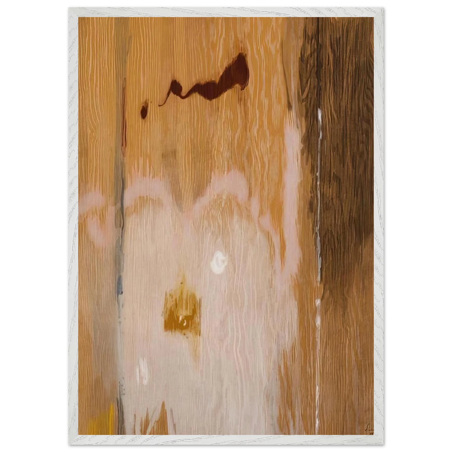 Helen Frankenthaler - Tales of Genji VI - 1998 Wall art - 30x40 cm / 12x16 inches - Premium Wooden Framed Poster With Fine Art Paper-canvas - Black frame