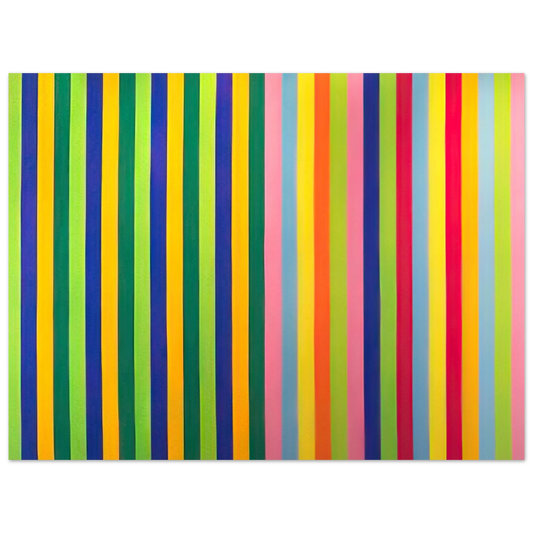 Gene Davis - Solar Skin - 1964  75x100 cm / 30x40inches Fine Art Poster