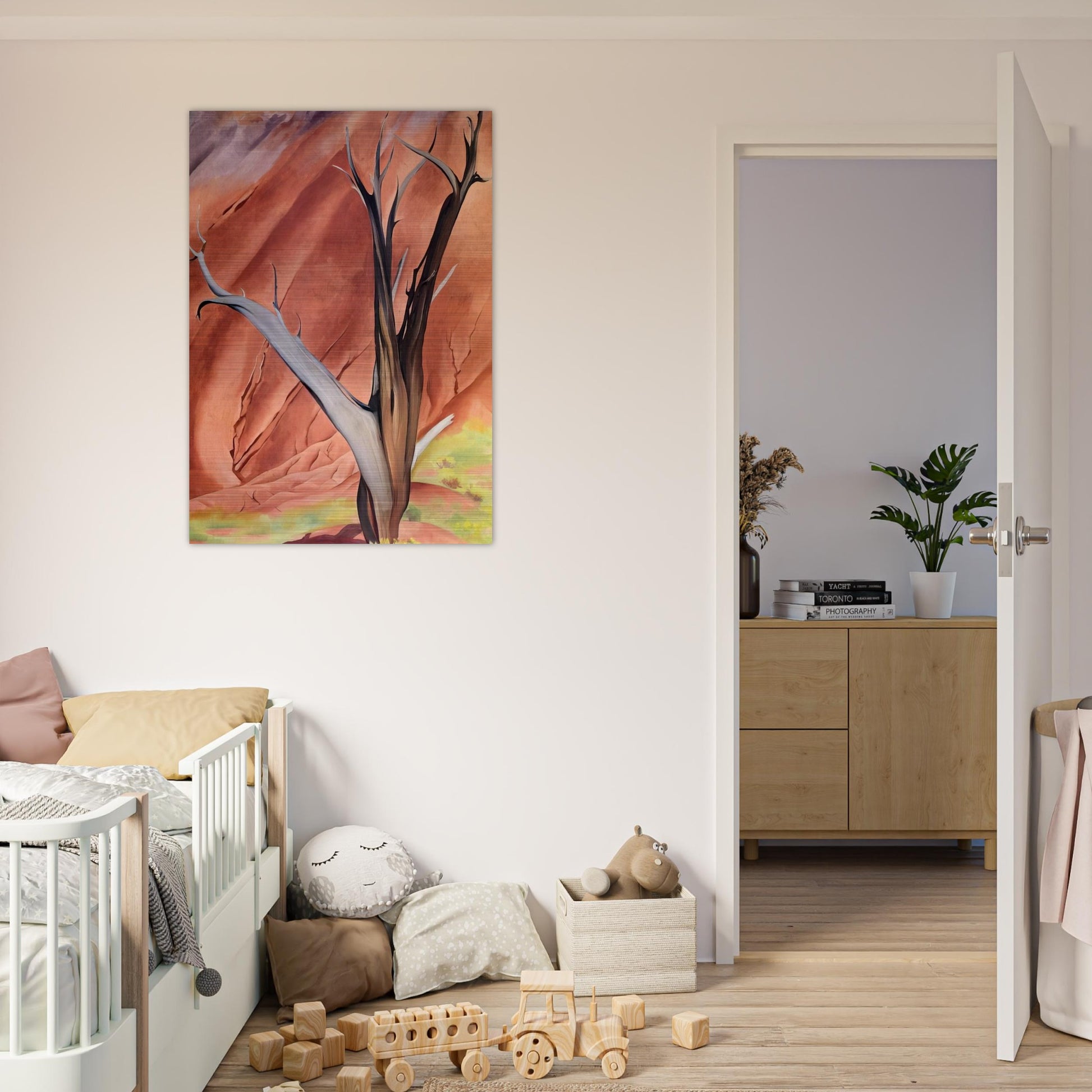 Gerald`s Tree - Georgia O'Keeffe Brushed Aluminum Print - 70x100 cm / 28x40 inches | Georgia O'Keeffe Aluminum Print | Georgia O'Keeffe Prints