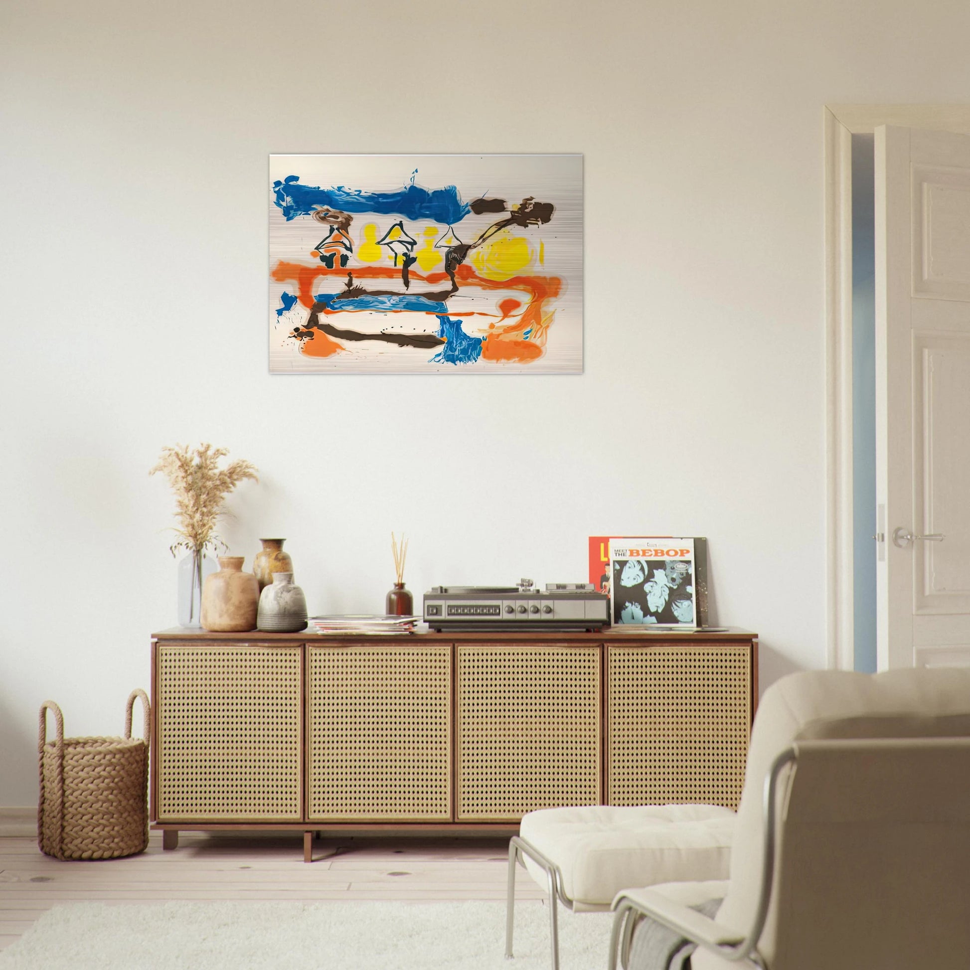 Fable, 1961- - Helen Frankenthaler Brushed Aluminum Print - 70x100 cm / 28x40 inches | Helen Frankenthaler Aluminum Print | Helen Frankenthaler Prints